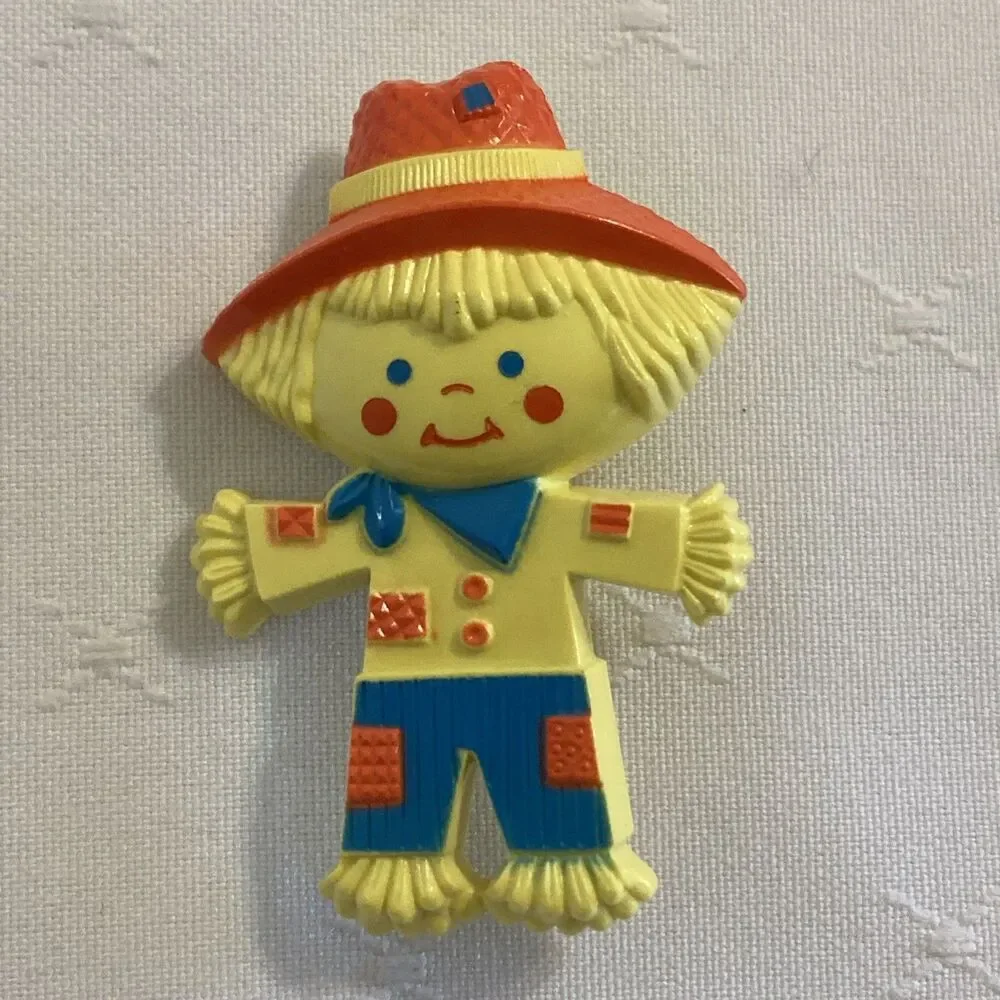 Vintage Avon Peter Patch Pin Pal Fragrance Glacé 1975 Scarecrow